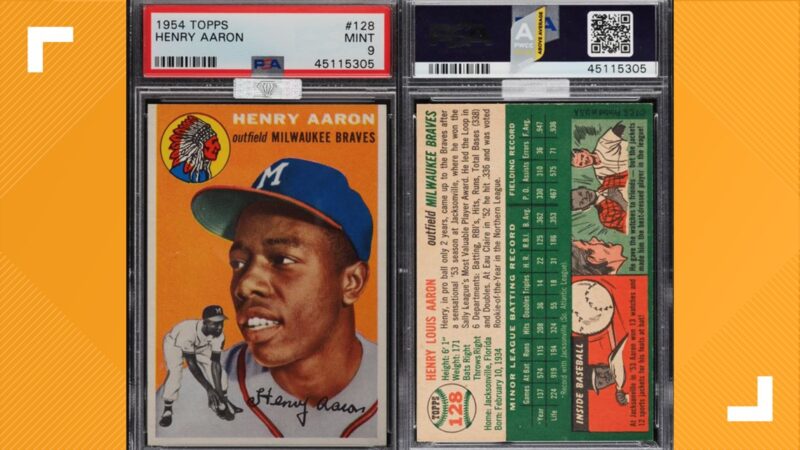 1954 Topps Hank Aaron #128