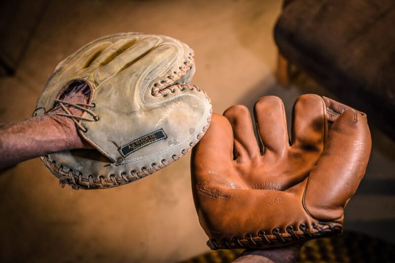 old baseball glove